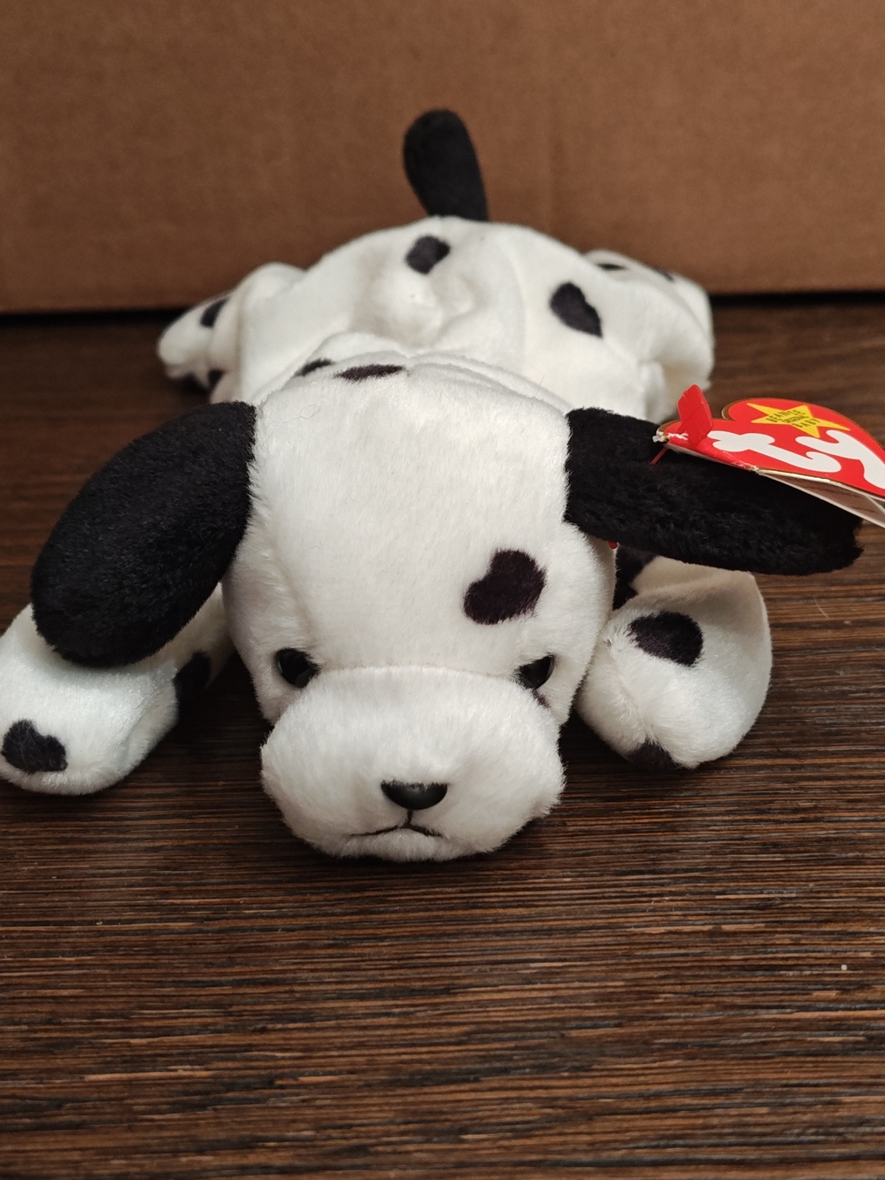 Vintage Ty Beanie Babies 1996 Dotty The Dalmatian Puppy Dog Retired
